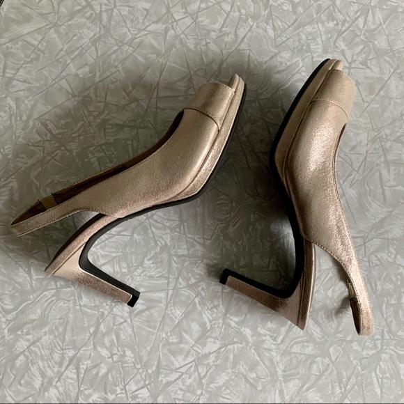 NWOT Life Stride Rose Gold Slingback Platform 9 - Picture 6 of 8